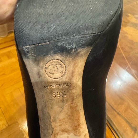 Chanel Lambskin ankle boots booties interlocking CC logo Sz 9.5 - Picture 5 of 16